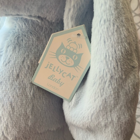 Jellycat Baby London Blue Beginnings Bunny Rattle - Picture 3 of 4